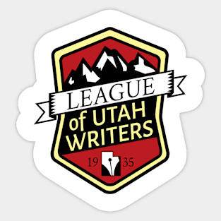 The League of Utah Writers Official Logo Tee Sticker